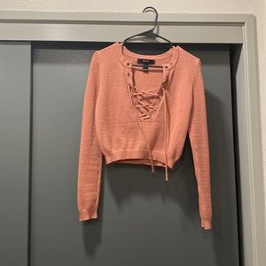 coral sweater